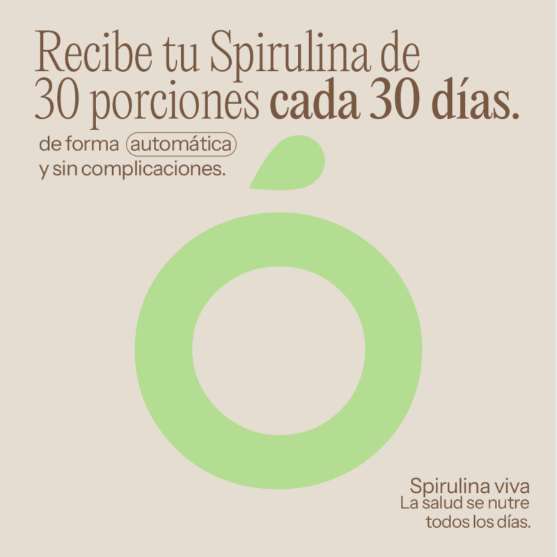 Oroó Spirulina Congelada - Paquete de 30 unidades - Suscripción cada 30 días
