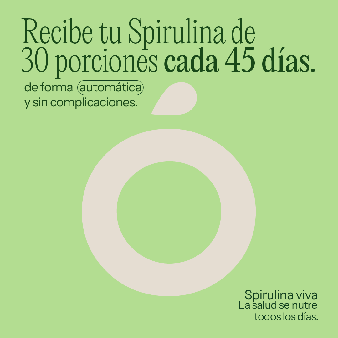 Oroó Spirulina Congelada - Paquete de 30 unidades - Suscripción cada 45 días